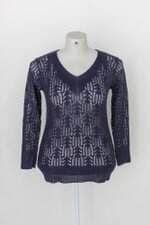 Suéter feminino azul