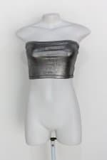 Top tomara que caia riachuelo feminina prata