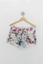 Shorts luigi bertolli feminino branco estampado