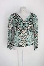 Blusa dona pink feminina azul claro estampada com Barra Mullet