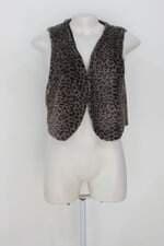 Colete Talita kume feminino marrom com Forro