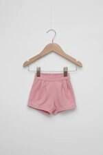 Shorts rosa milon com Pregas