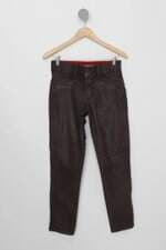 Calça de sarja Looper feminina marrom