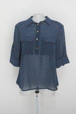 Blusa lailak feminina estampada com Barra Mullet