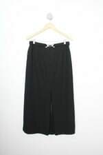 Saia atelier parisiense feminina preta