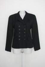 Blazer bedo feminino preto com Sobreposto