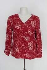 Blusa marisa feminina vinho estampada