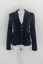 Blazer studio si feminina azul com Forro