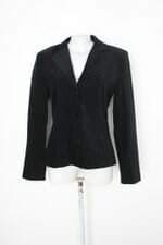 Blazer yuri feminino preto com Forro e Ombreira