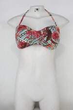 Top de biquíni feminino estampado com Bojo