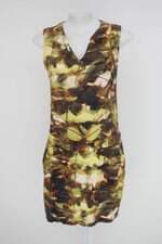 Vestido feminino estampado com Meio forro