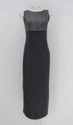 Vestido Marinela feminino preto com Fenda