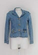 Jaqueta jeans feminina azul