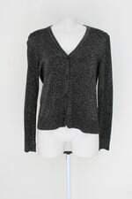 Cardigan década acessórios feminino preto