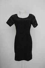Vestido mercatto feminino preto com forro