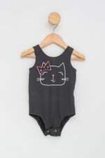 Body Infantil renner preto com silk 