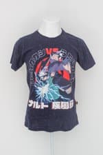 Camiseta piticas masculina azul naruto