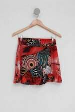 Shorts Saia feminino estampado com Babado