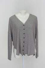 Cardigan forever 21 feminino listrado com Barra Mullet