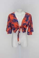 Blusa spetaculo feminina coral estampada