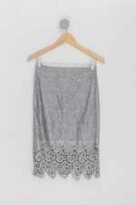 Saia forever 21 feminina prata com Forro