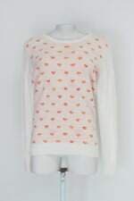 Suéter cor doce feminino estampado