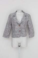 Casaco h.laraphy feminino cinza estampado