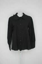Camisa feminina preto com Babado