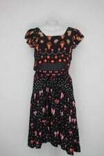 Vestido lhb feminino estampado com faixa na cintura