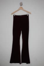 Calça de tecido feminina vermelha