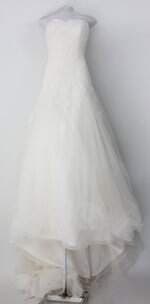 Vestido de Noiva pronovias feminino off-white com Forro e véu 