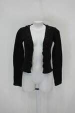 Cardigan m.officer feminino preto com Aplique