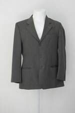 Blazer garbo masculino cinza com Ombreira