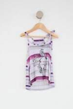 Blusa Infantil marisol roxa estampada