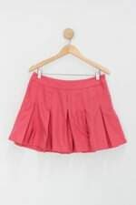 Saia c&a feminina rosa com Pregas