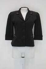 Blazer Bia & Beth feminino preto com Hotfix