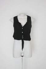 Camisa Cropped my place feminina preta