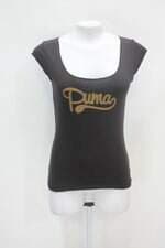 Blusa puma feminina preta estampada com Silk