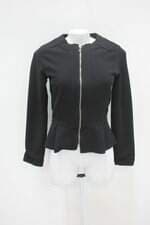 Casaco anis feminino preto com Peplum