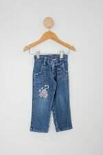 Calça jeans Infantil azul com bordado