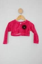 Bolero Infantil rovitex rosa com aplique