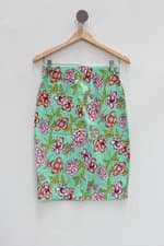 Saia charmyli feminina verde floral