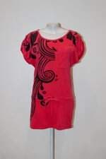 Vestido only feminino estampado com Faixa na Cintura