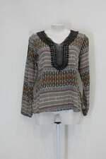 Blusa ayona feminina estampada com renda