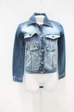Jaqueta jeans callver feminina azul com Ilhós