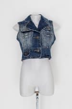 Colete star jeans feminina azul