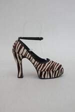 Sapato Animal Print de couro au bottier