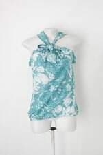 Blusa trimix feminina verde com Barra Mullet