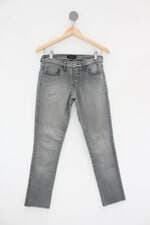 Calça Jeans carina duek feminina cinza