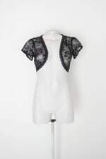 Bolero charlotte russe feminino preto com Recortes